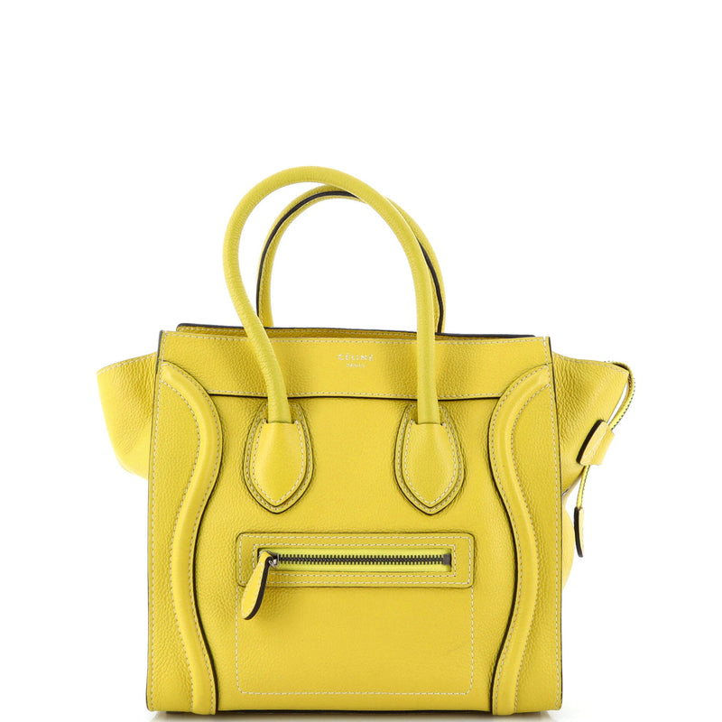 Celine Luggage Bag Grainy Leather Micro