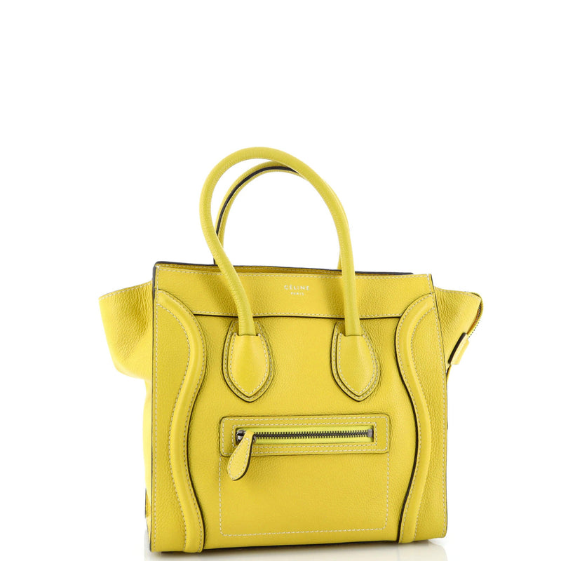 Celine Luggage Bag Grainy Leather Micro