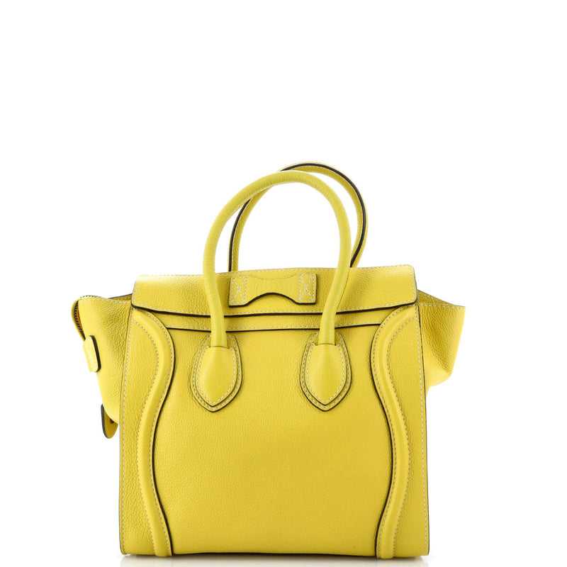 Celine Luggage Bag Grainy Leather Micro