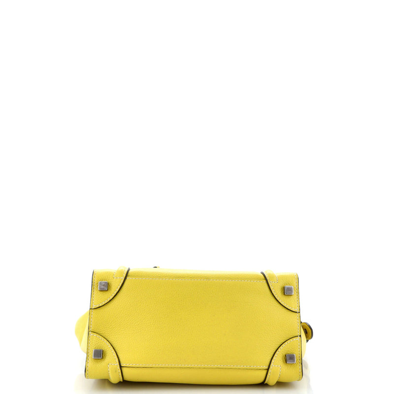 Celine Luggage Bag Grainy Leather Micro