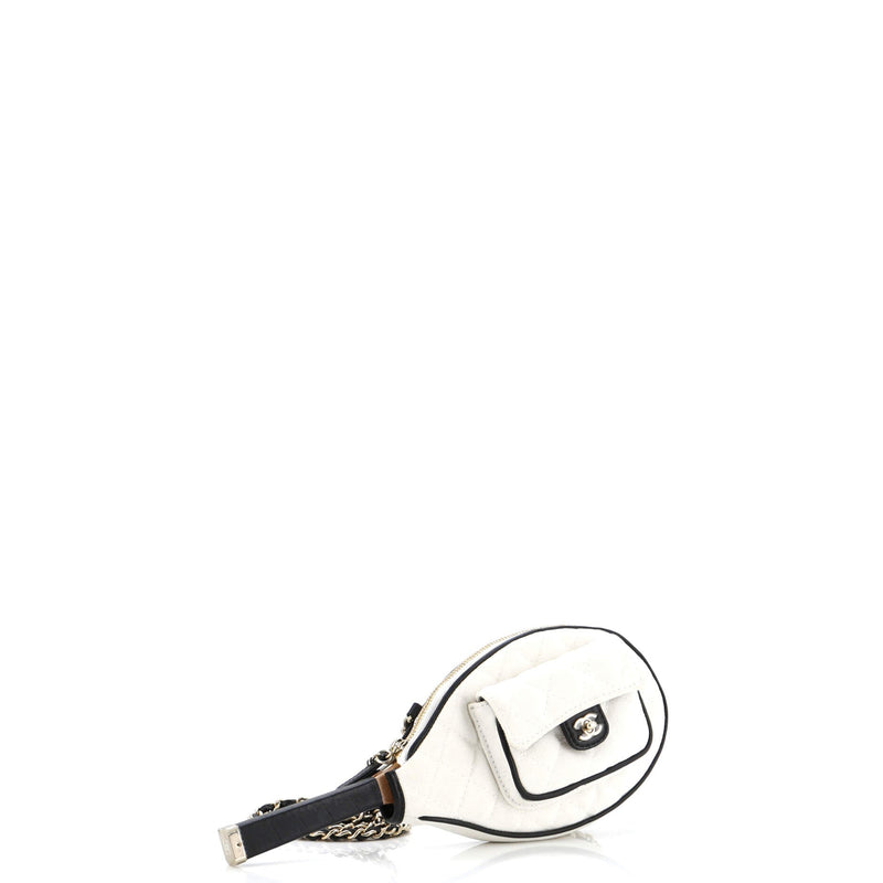Chanel Cc Tennis Racket Clutch With