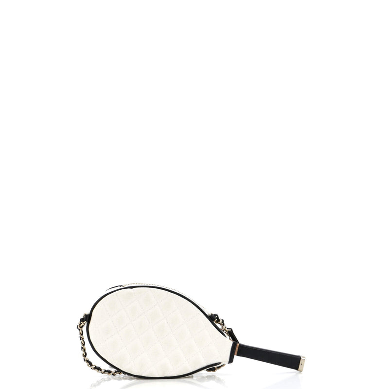 Chanel Cc Tennis Racket Clutch With