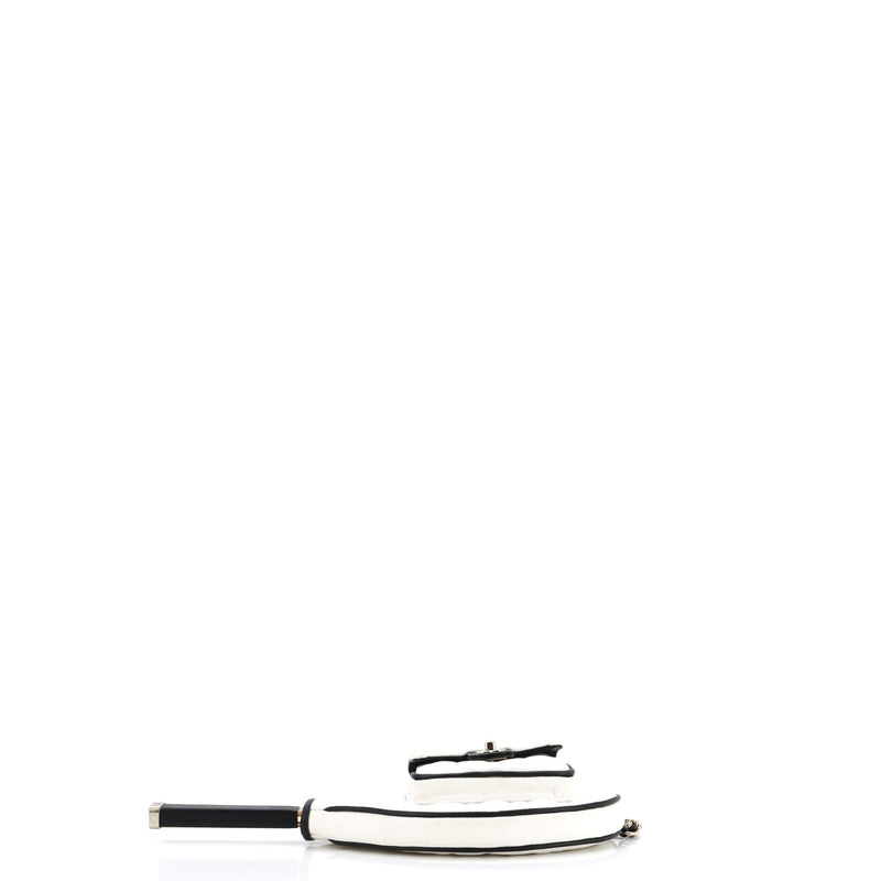 Chanel Cc Tennis Racket Clutch With