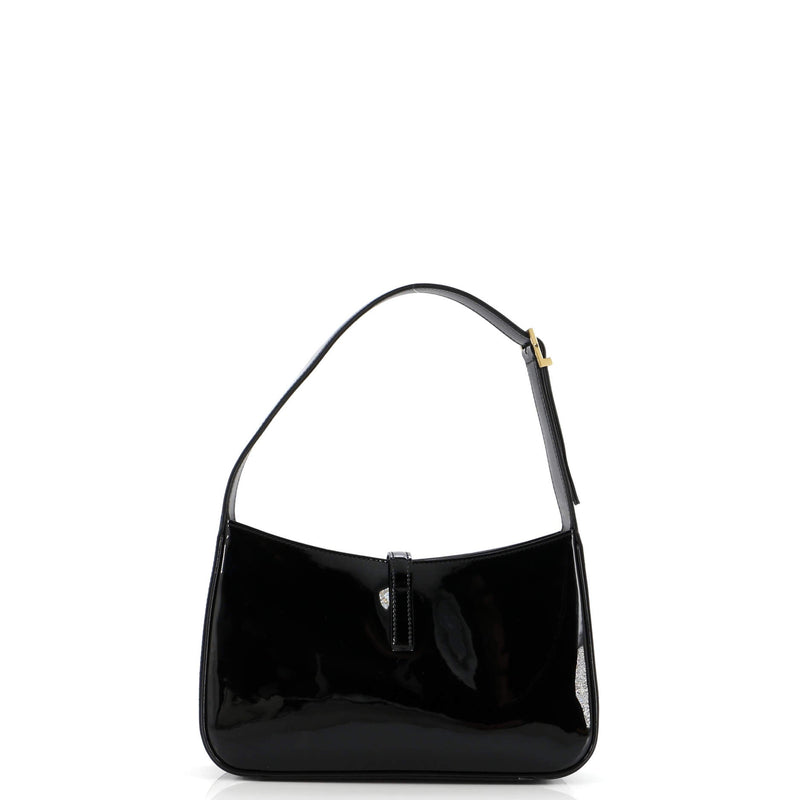 Saint Laurent Le 5 A 7 Hobo Patent Small