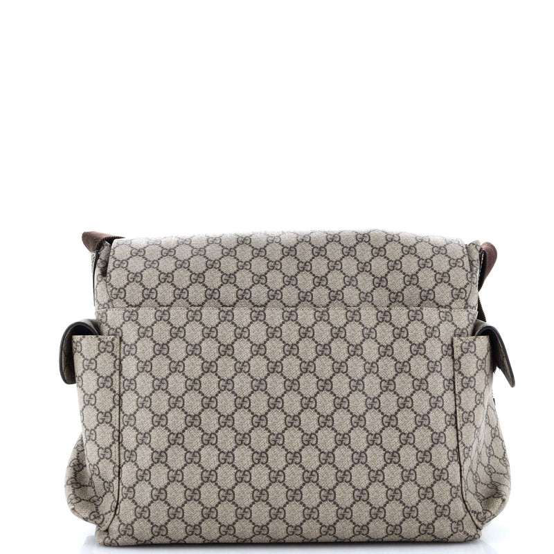 Gucci Diaper Bag Gg Coated Canvas