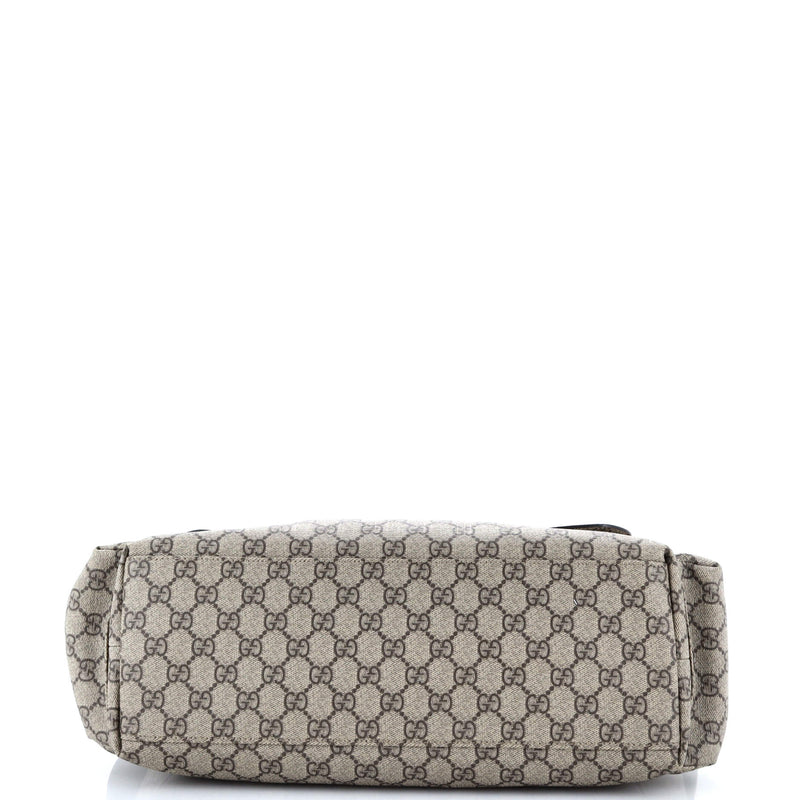 Gucci Diaper Bag Gg Coated Canvas