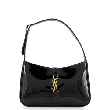 Saint Laurent Le 5 A 7 Hobo Patent Small