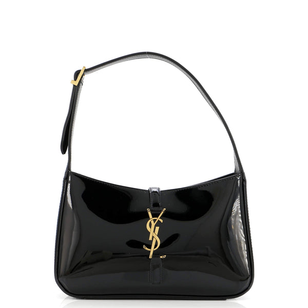 Saint Laurent Le 5 A 7 Hobo Patent Small