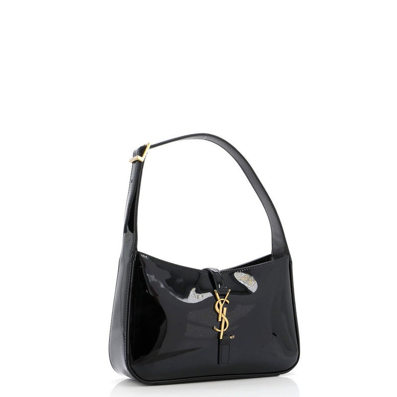 Saint Laurent Le 5 A 7 Hobo Patent Small