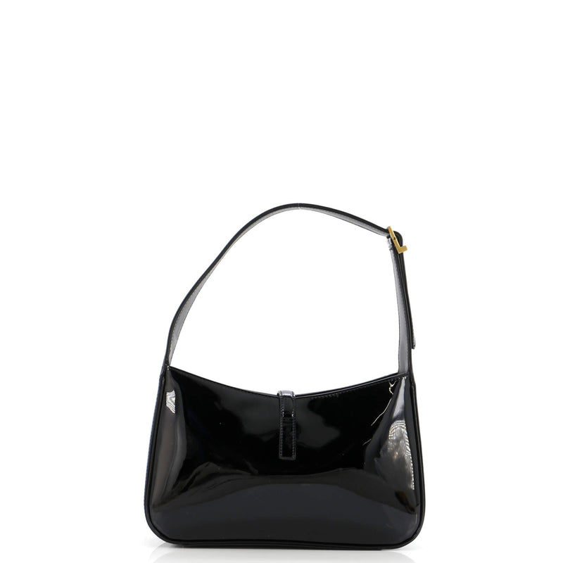 Saint Laurent Le 5 A 7 Hobo Patent Small