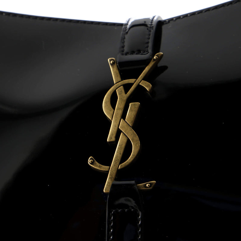 Saint Laurent Le 5 A 7 Hobo Patent Small