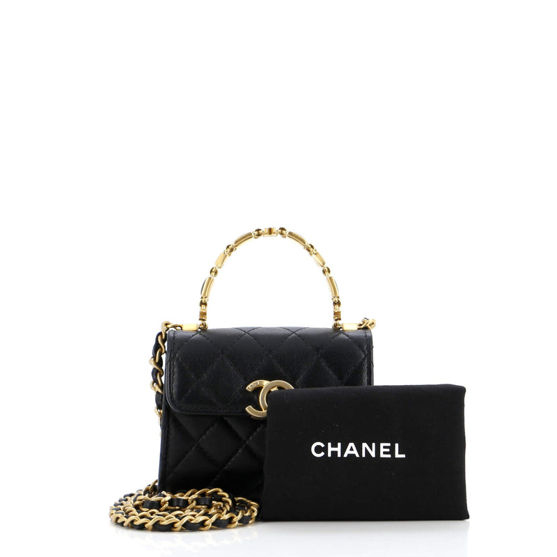 Chanel Coco Enamel Top Handle Flap