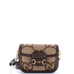 Gucci Horsebit Shoulder Bag Jumbo Gg