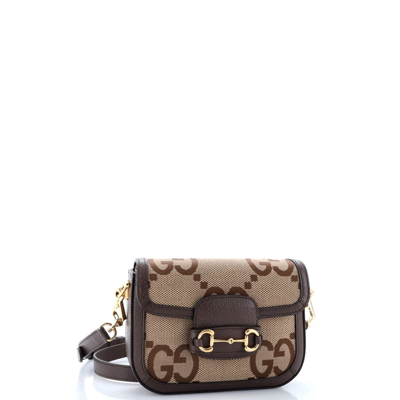 Gucci Horsebit Shoulder Bag Jumbo Gg