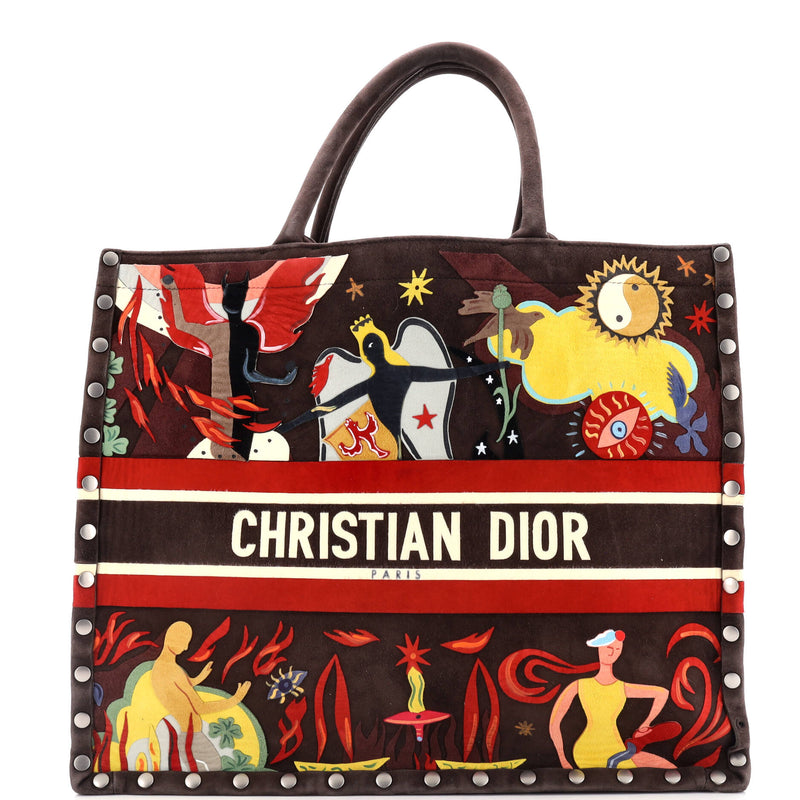 Christian Dior Book Tote Multicolor