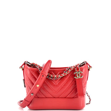 Chanel Gabrielle Hobo Chevron Aged