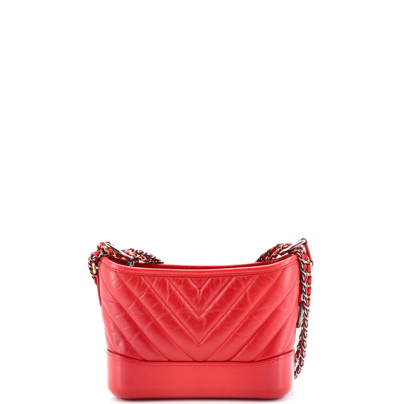 Chanel Gabrielle Hobo Chevron Aged