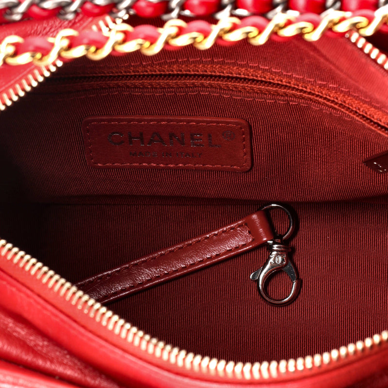 Chanel Gabrielle Hobo Chevron Aged