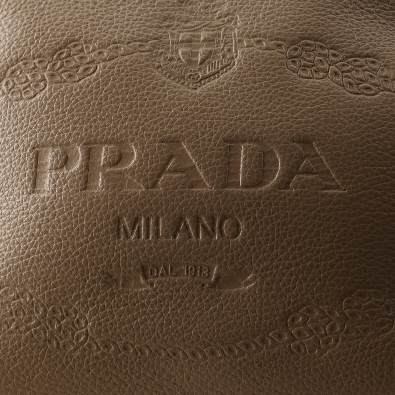 Prada Logo Camera Bag Embossed Leather
