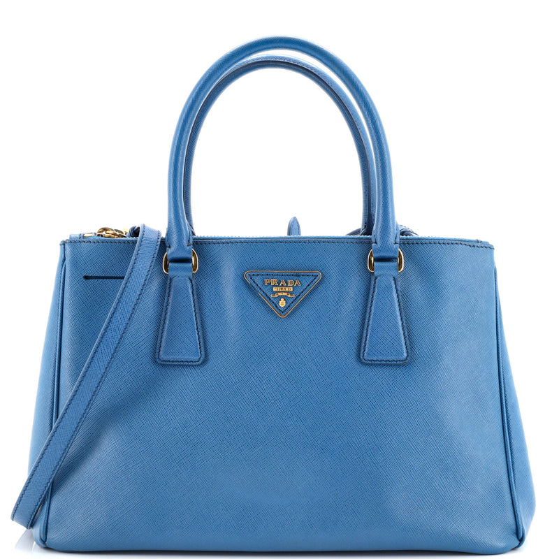 Prada Double Zip Lux Tote Saffiano