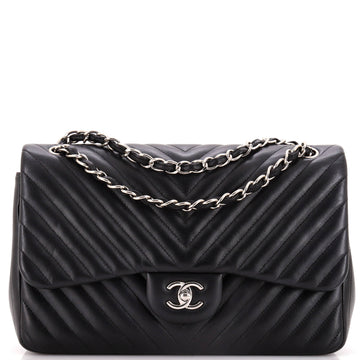 Chanel Classic Double Flap Bag Chevron