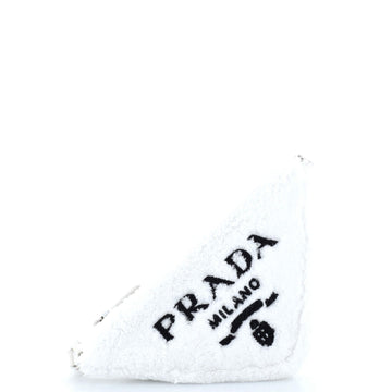 Prada Triangle Logo Zip Crossbody Bag