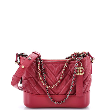 Chanel Gabrielle Hobo Chevron Aged