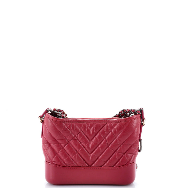 Chanel Gabrielle Hobo Chevron Aged