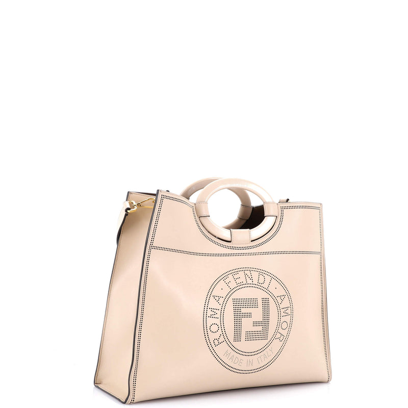 Fendi Runaway Shopper Tote Perforated