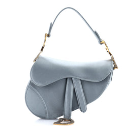 Christian Dior Saddle Handbag Satin With