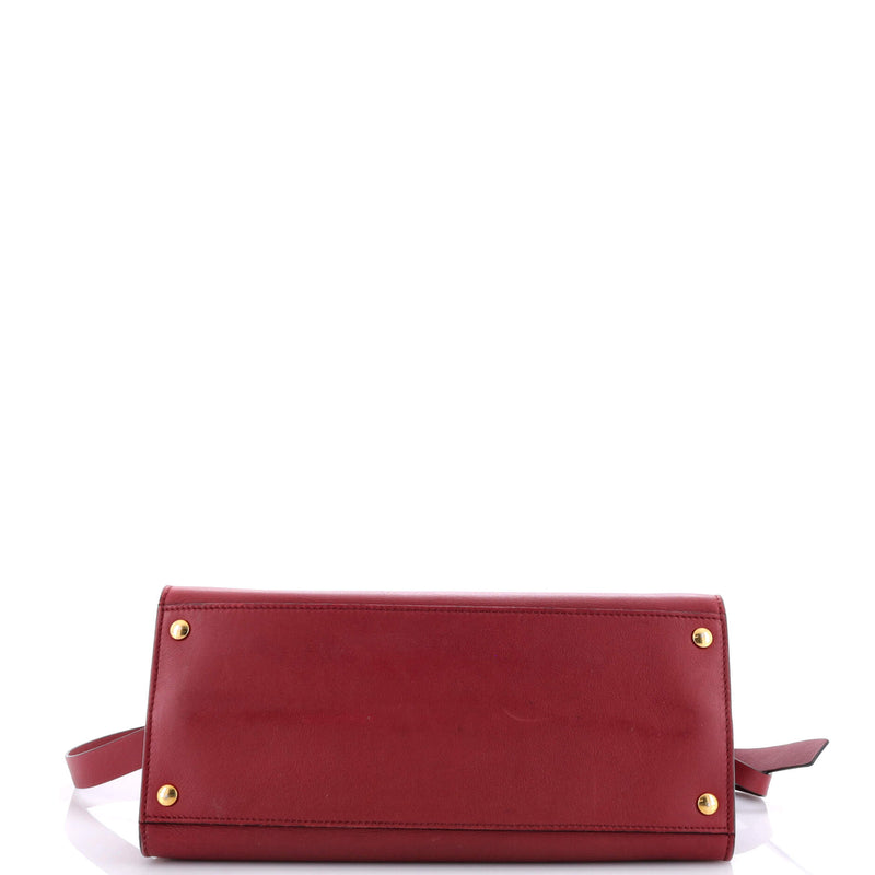 Burberry Crest Grommet Tote Embossed