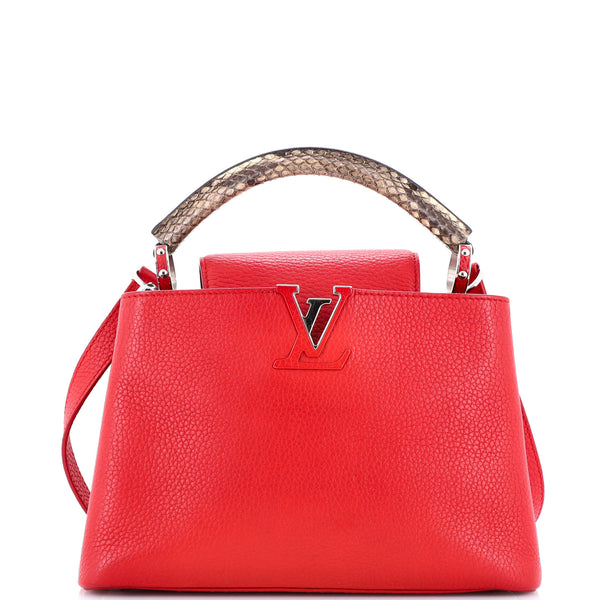 Louis Vuitton Capucines Bag Leather With