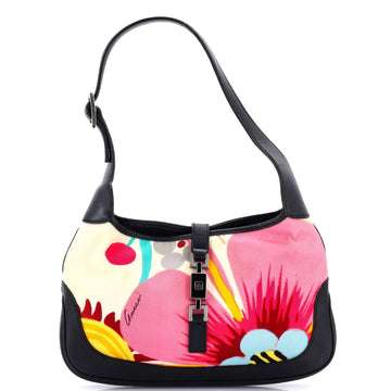 Gucci Jackie Hobo Flora Canvas With