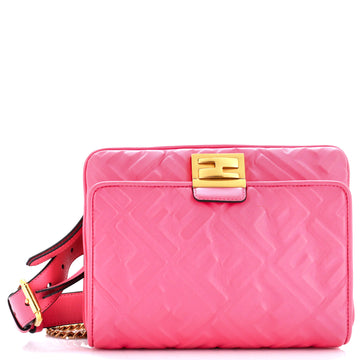 Fendi Upside Down Bag Zucca Embossed