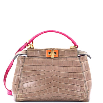Fendi Peekaboo Bag Crocodile Mini