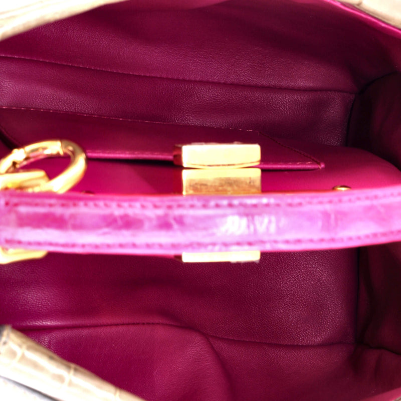 Fendi Peekaboo Bag Crocodile Mini