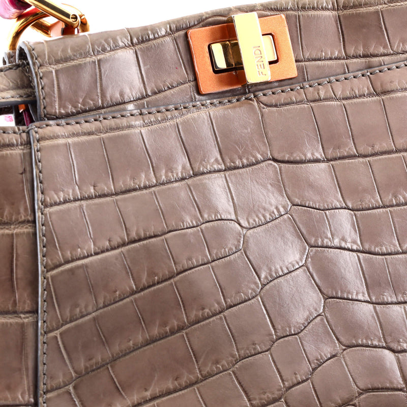 Fendi Peekaboo Bag Crocodile Mini