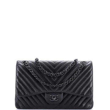 Chanel So Black Classic Double Flap Bag