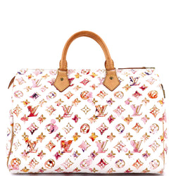 Louis Vuitton Speedy Handbag Watercolor