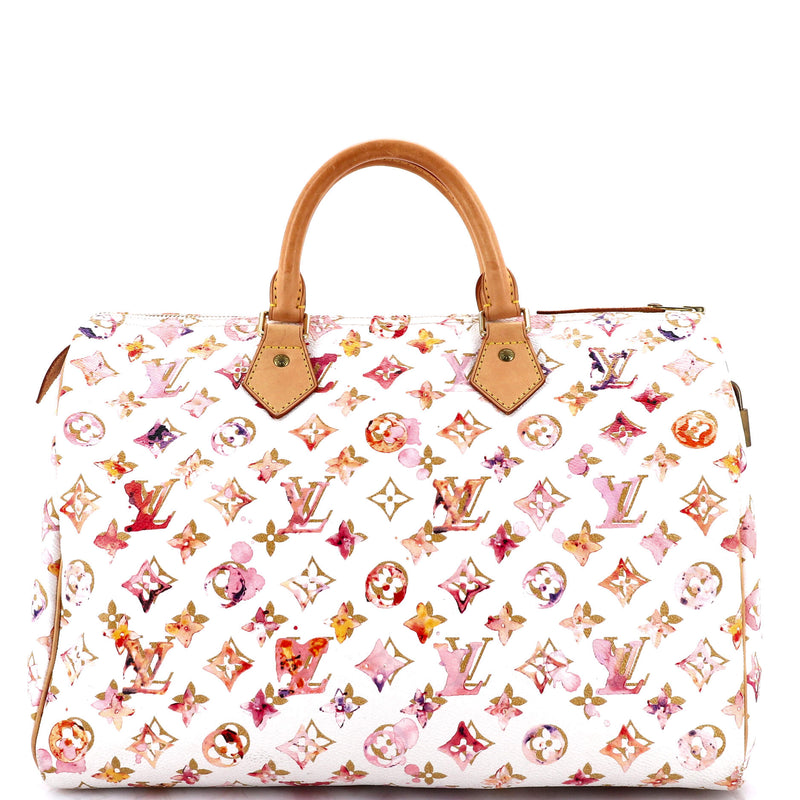 Louis Vuitton Speedy Handbag Watercolor