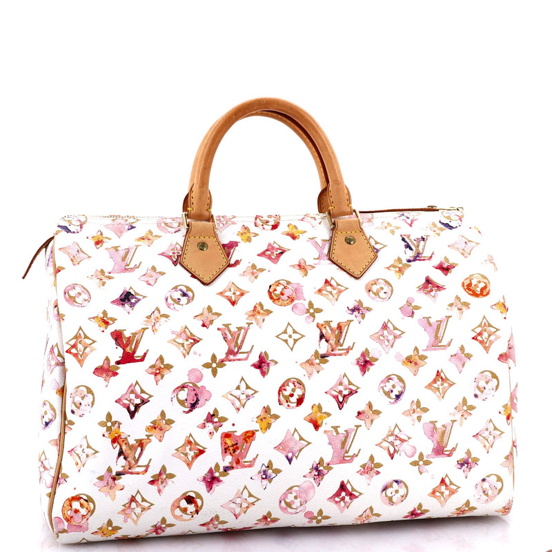 Louis Vuitton Speedy Handbag Watercolor