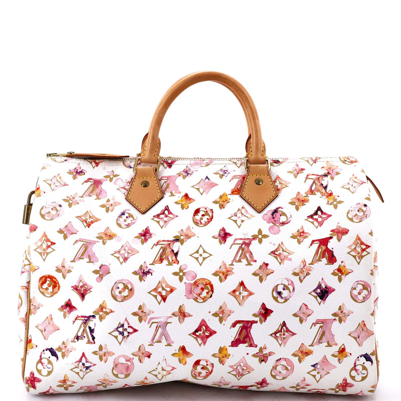 Louis Vuitton Speedy Handbag Watercolor