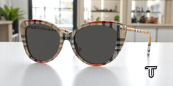 Burberry Vintage Check Dark Grey 54 Mm