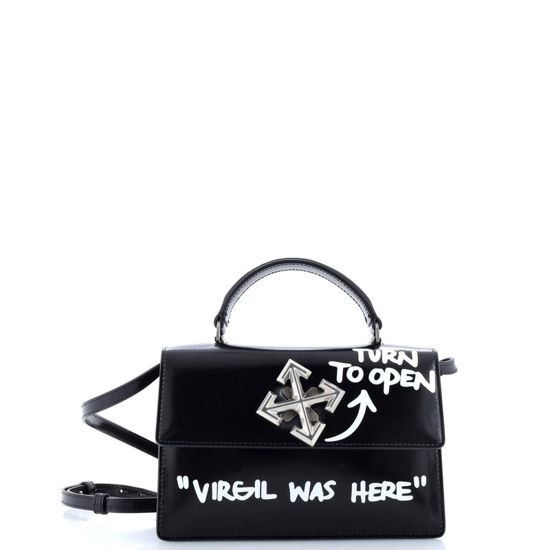 Off White Jitney 1.4 Bag Printed Leather