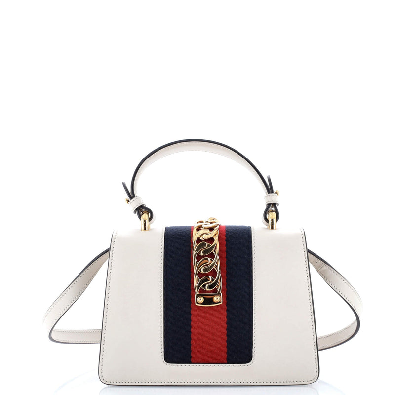 Gucci Sylvie Top Handle Bag Embroidered