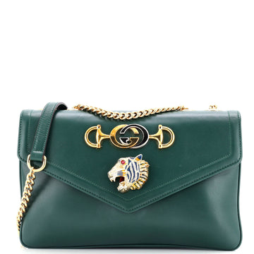 Gucci Rajah Chain Shoulder Bag Leather