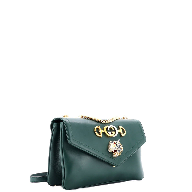 Gucci Rajah Chain Shoulder Bag Leather