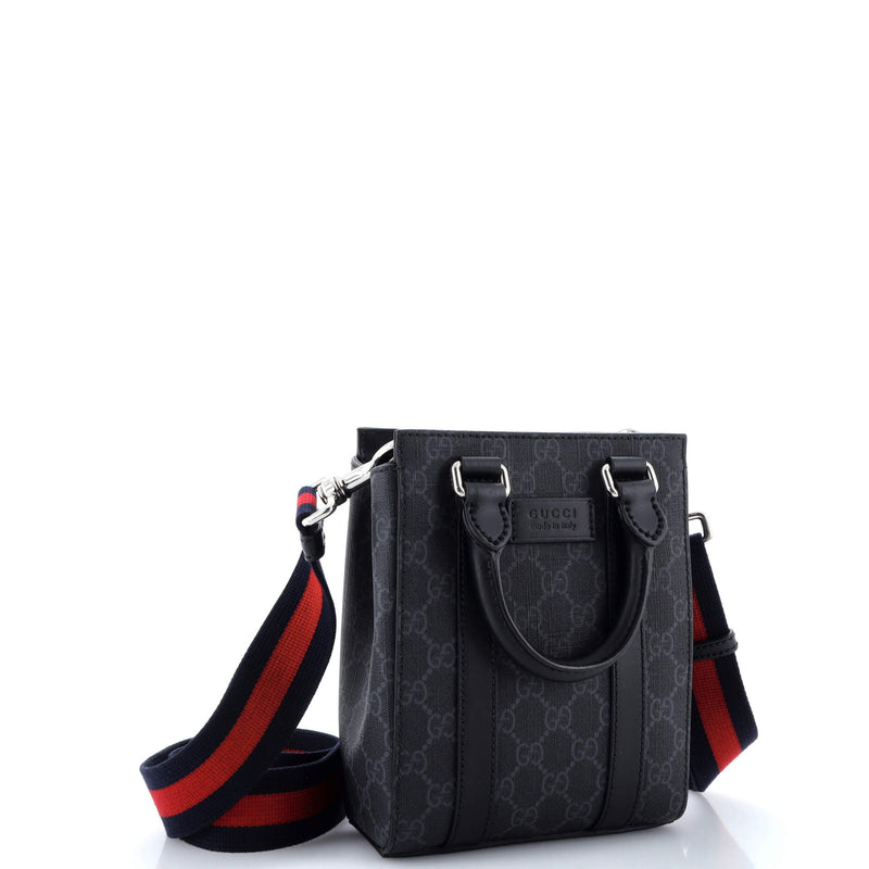Gucci Convertible Web Open Tote Gg