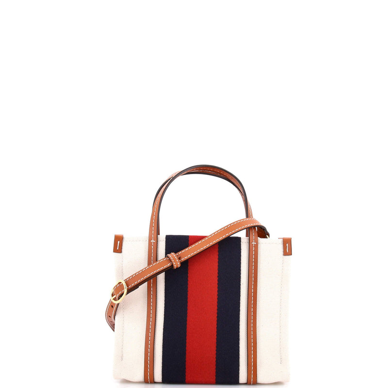 Gucci Interlocking G Web Tote Canvas