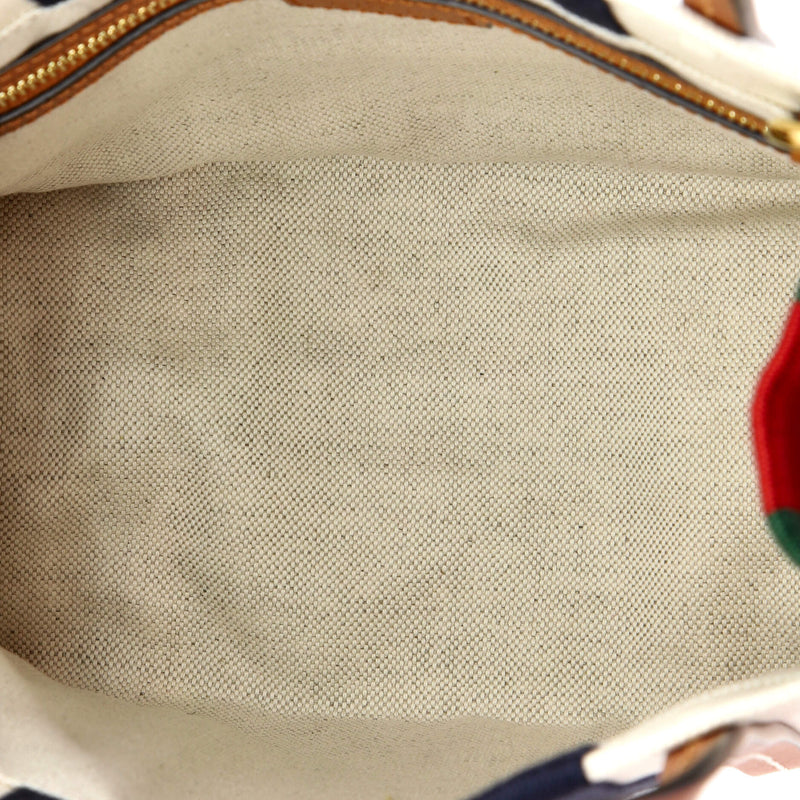Gucci Interlocking G Web Tote Canvas